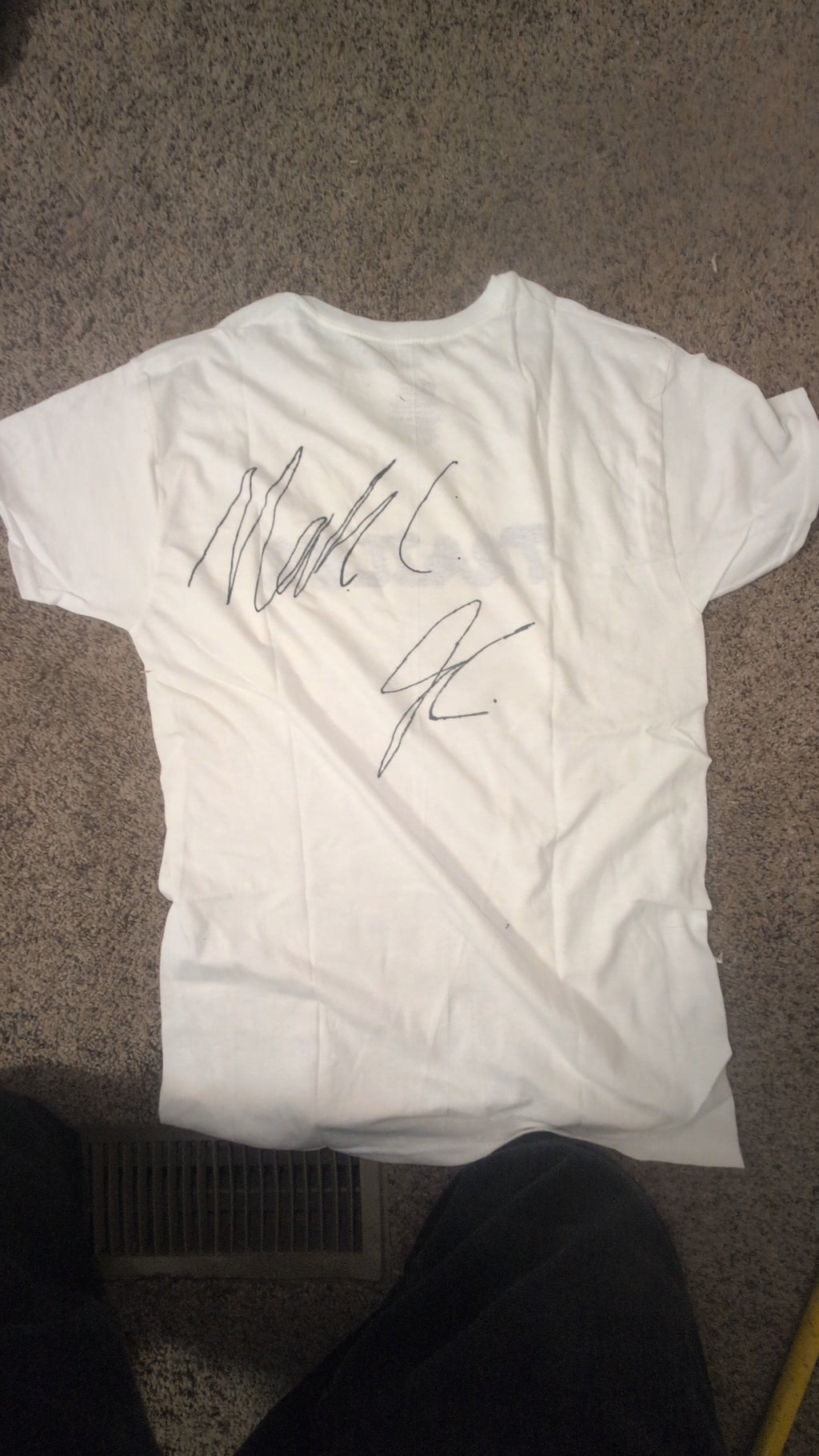 Trailer Logo Marker White T-Shirt-Signed B