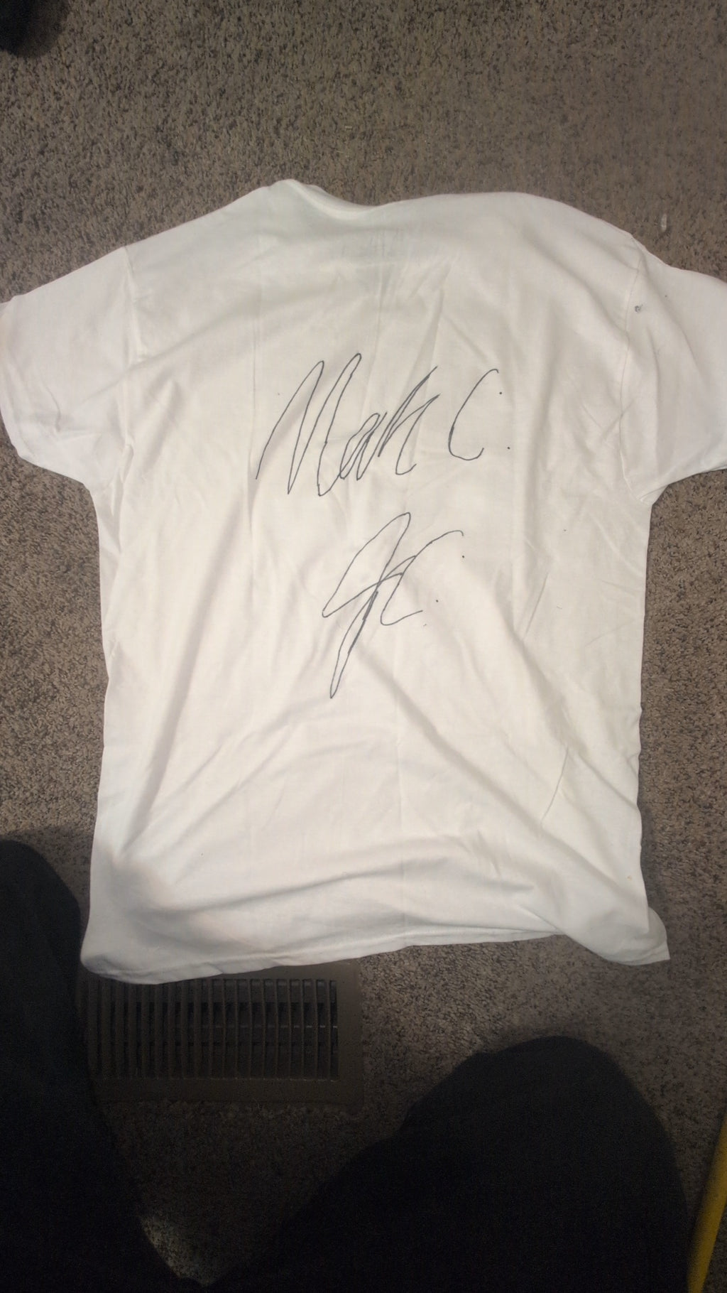 Trailer Logo White T-Shirt-Signed