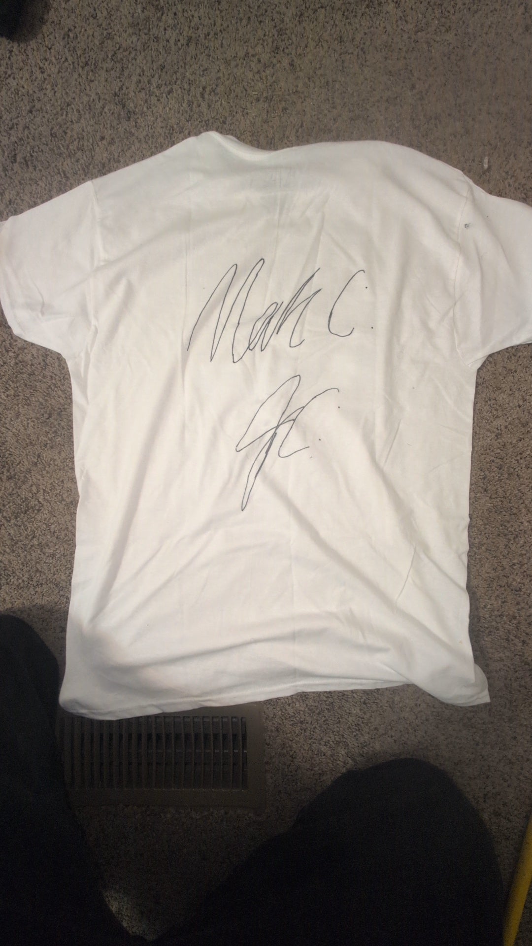 Trailer Logo White T-Shirt-Signed