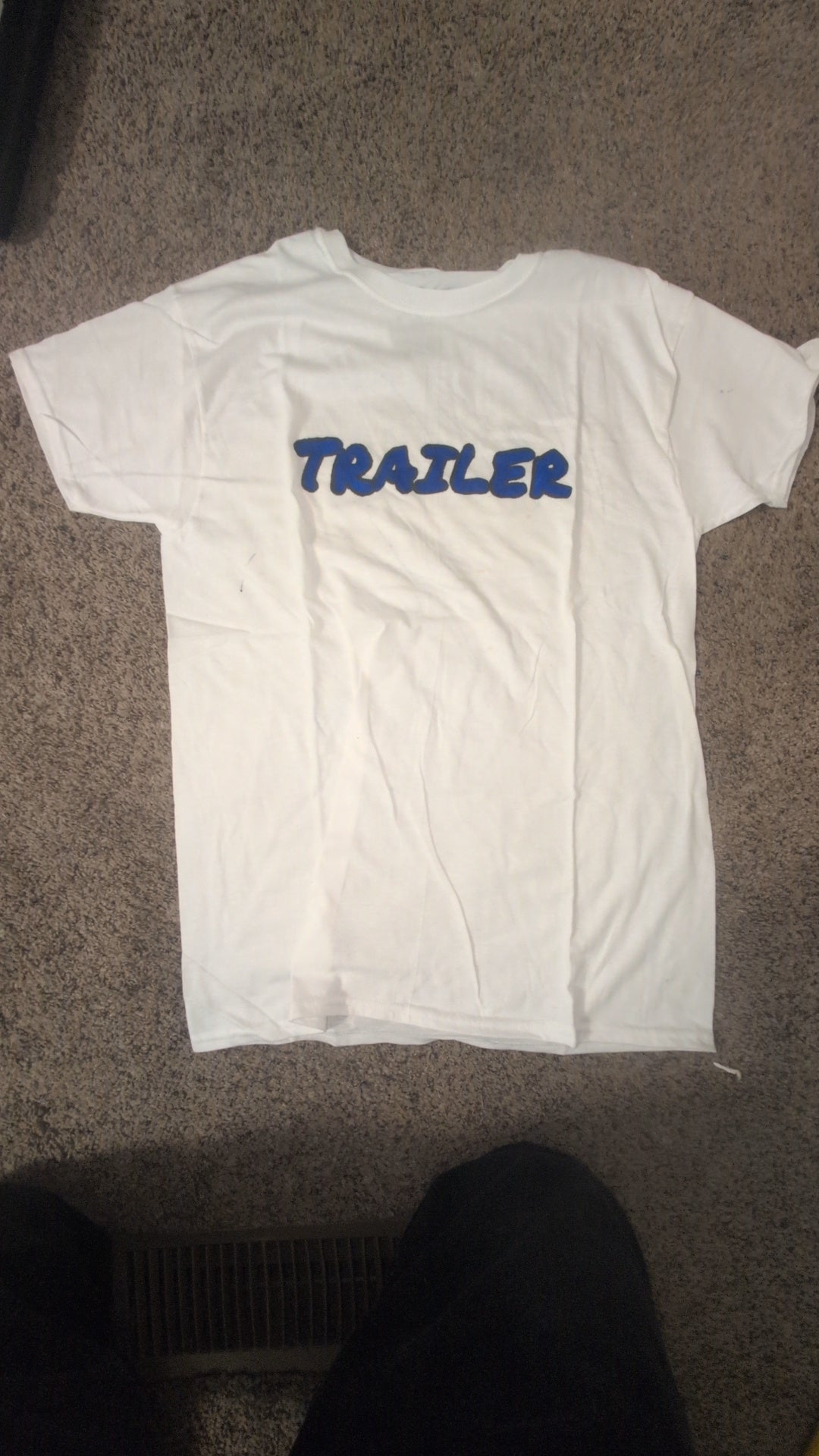 Trailer Logo Marker White T-Shirt-Signed B